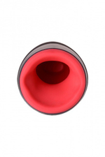 Перезаряжаемый мастурбатор LAVA с подогревом (6 режимов вибрации, 3 скорости, 2 режима подогрева) (Цвет: черный)