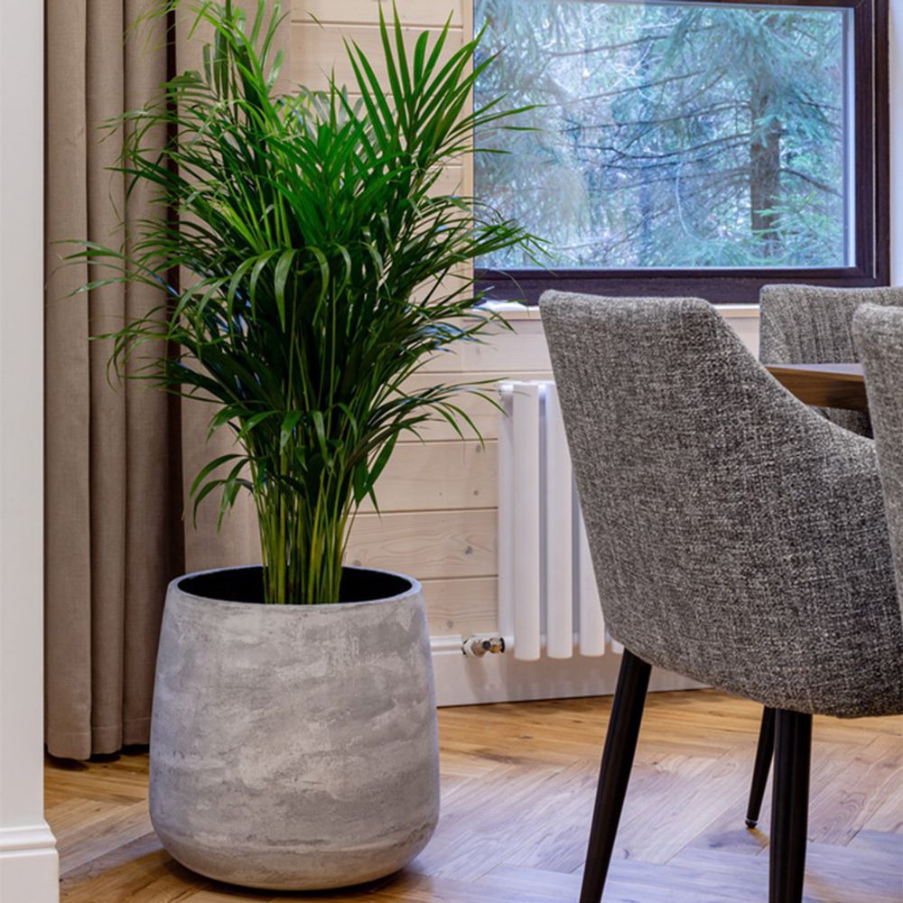 Кашпо CYLINDER CONCRETE GREY LIGHT D40 H80