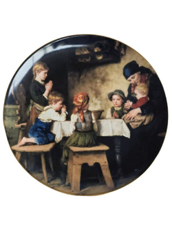 Тарелка декоративная "Застольная молитва" Австрия