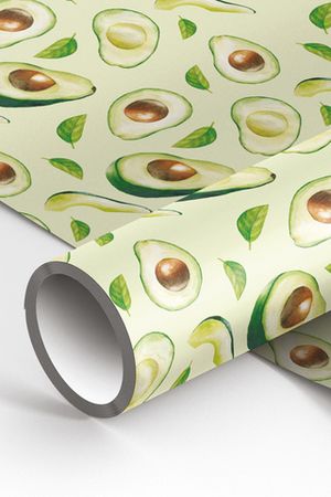 Упаковочная бумага глянц. 70*100см "Avocado", 90г/м2