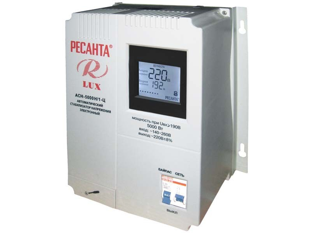 Стабилизатор Ресанта серии LUX АСН- 5000Н/1-Ц  63/6/16