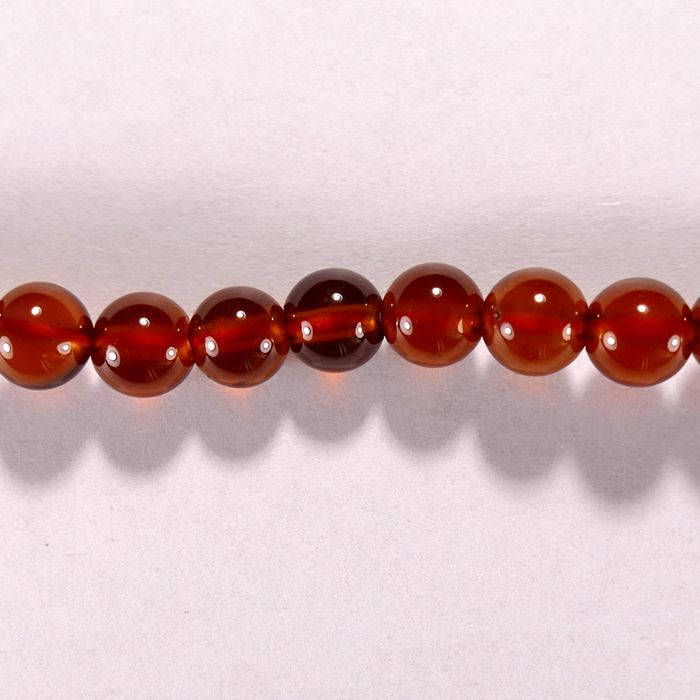 Бусина из граната оранжевого (гессонита), шар гладкий 4,5 мм