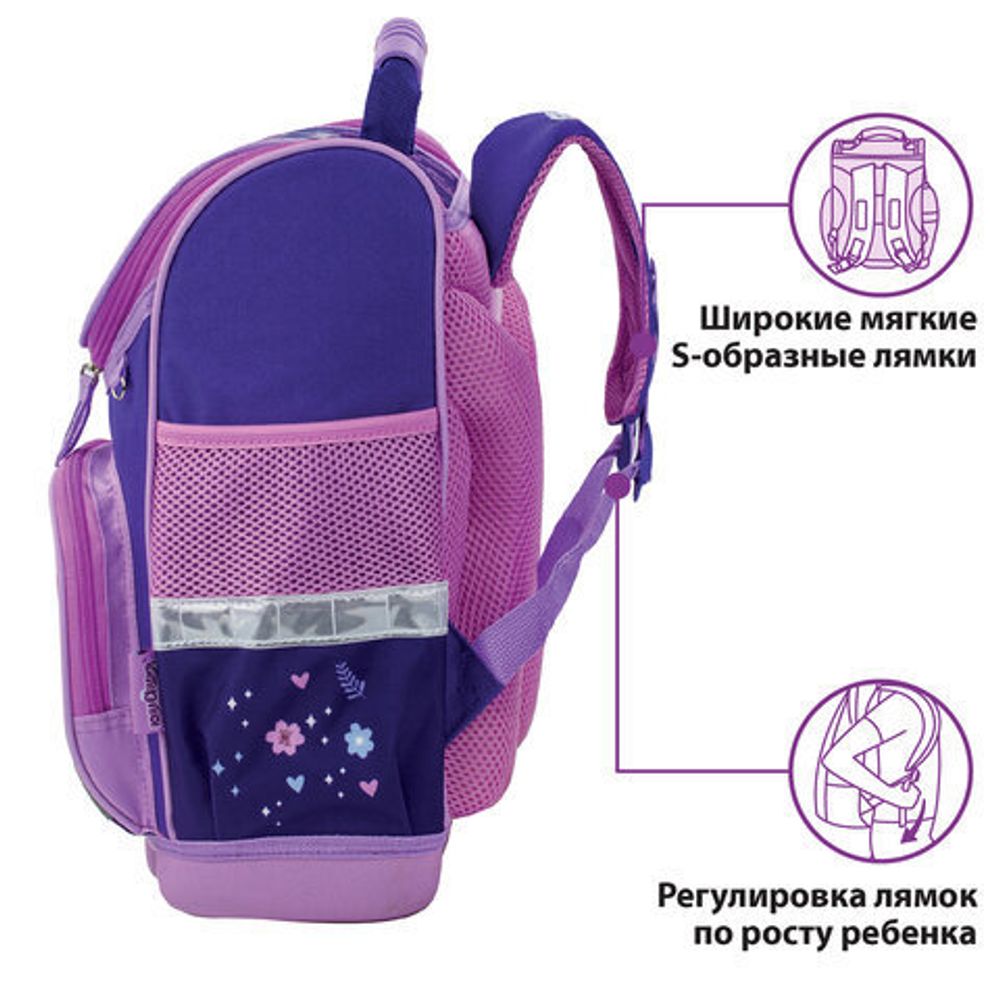 Ранец ЮНЛАНДИЯ WISE для начальной школы, "Dreams", 37х29х15 см, 229944