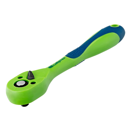 Ключ-трещотка 1/4", CrV, 72 зуба, с быстрым сбросом Сибртех