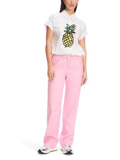 Marc Cain Брюки на резинке с добавлением льна