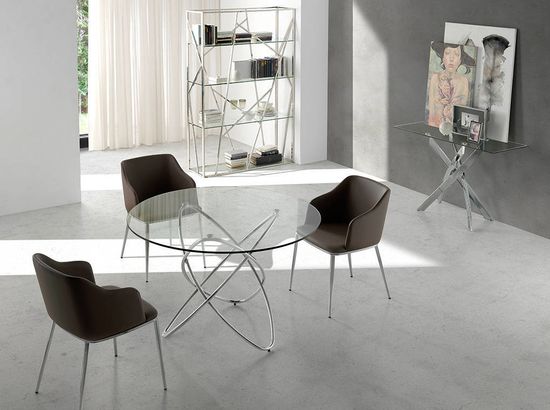 Стул F3201 /4022 экокожа цвет коричневый Испания