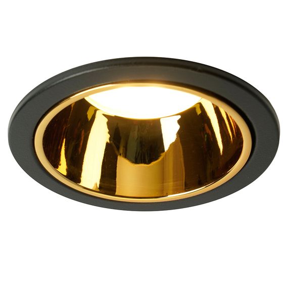 Светильник встраиваемый Feron DL3102 потолочный MR16 G5.3 черный + золото 51403