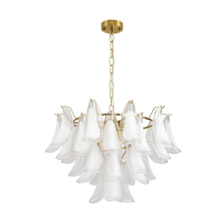 8385/9 NEOCLASSI LN26 141 золото/белый, металл/стекло Люстра E14 9*40W 220V PLUME