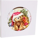 Подставка под горячее керамика 20см «Новогодний мишка»