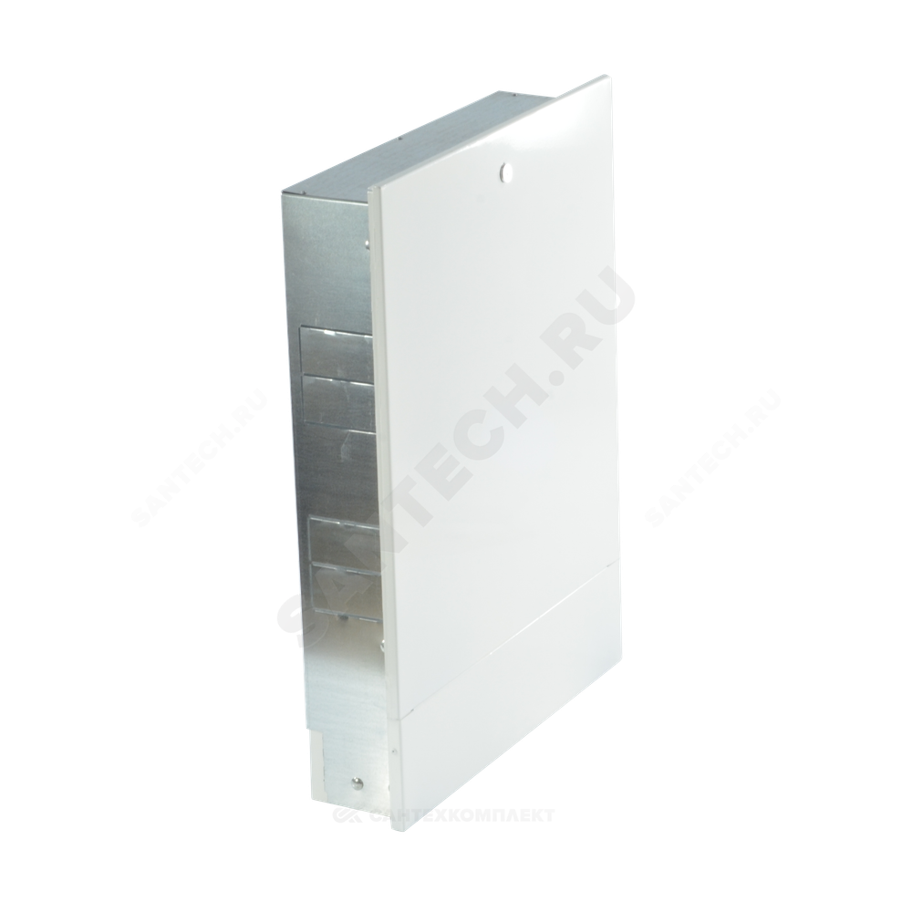 Шкаф коллекторный встраиваемый сталь ШРВ-5 1000х120-180х648-711мм RAL 9016 (Белый) Wester 0-32-1140