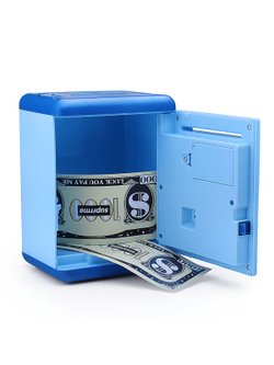 Игрушка Копилка Мишка в космосе, цвет голубой (5962D)