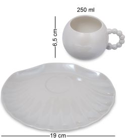 MUG-425/4 Чайная пара «Ракушка»