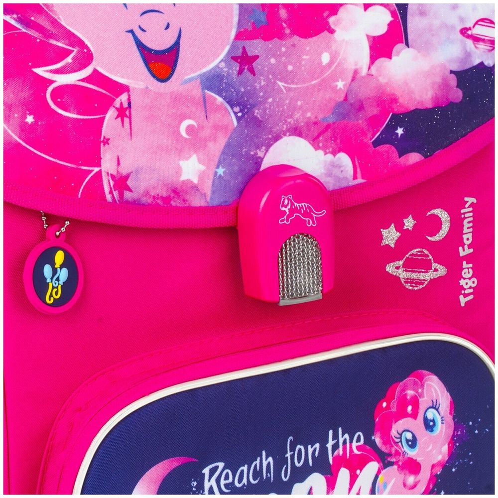 Ранец TIGER FAMILY для начальной школы, Jolly, "Pinkie Pie", ЛИЦЕНЗИЯ, 36х31х19 см, 228972, TGJL-016A