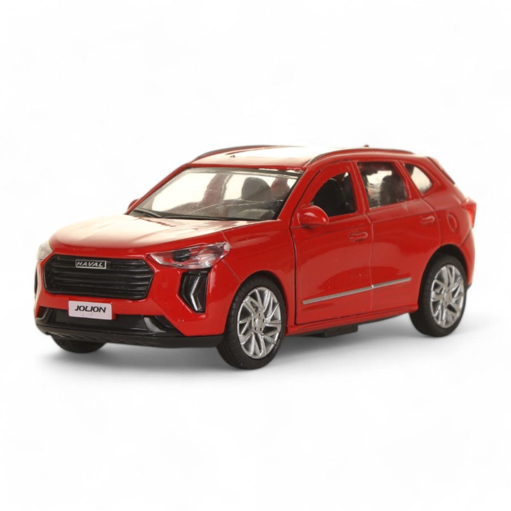 Модель ин. мет. "Haval Jolion" 12см, двери, багаж, красный, коробка JOLION-12-RD (72) (Технопарк)