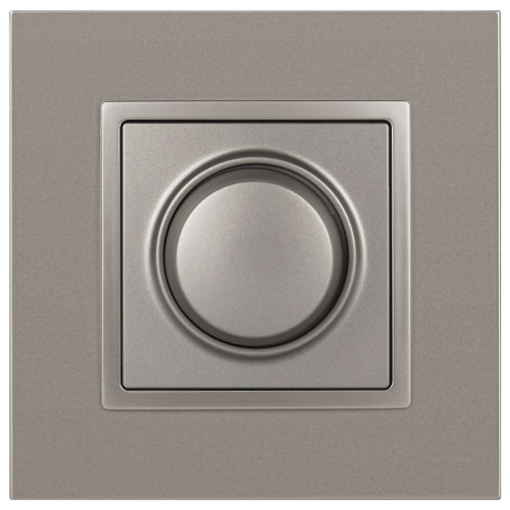 Светорегулятор ЭРА Elegance 14-4101-16 поворотно-нажимной, 400ВА 230В, титан