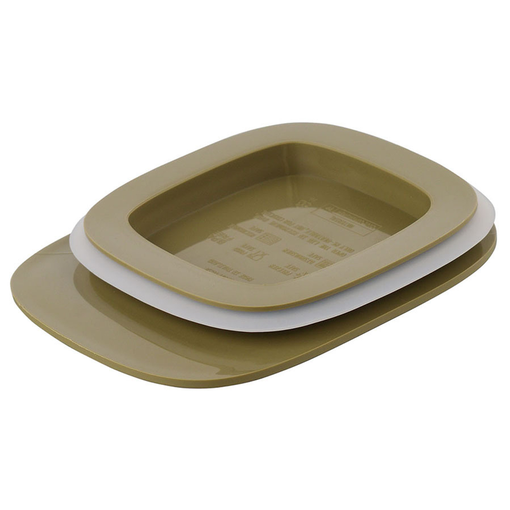 Контейнер для хранения с плоской крышкой, 300 мл, зеленый