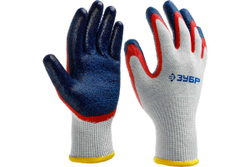 Перчатки с двойным нитриловым обливом ЗУБР Захват-2, размер L-XL 11454-XL