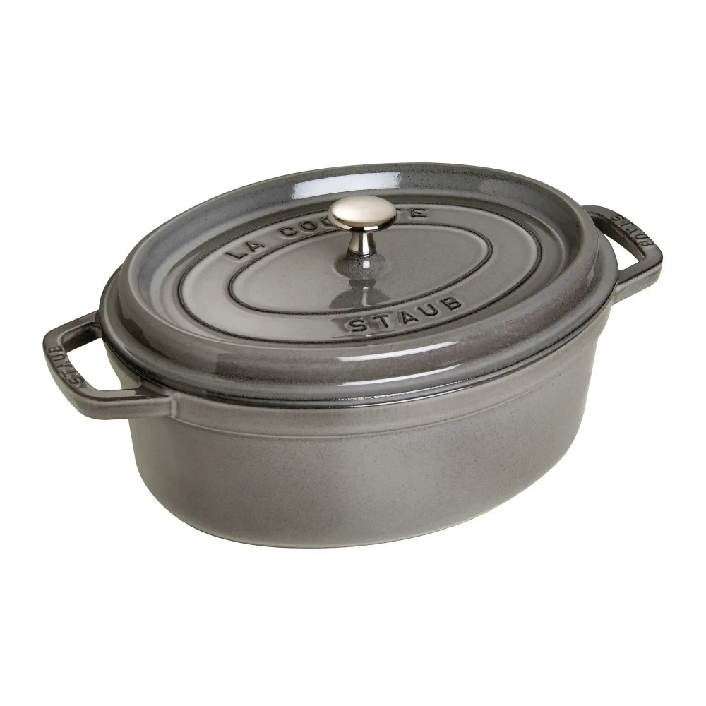 STAUB Чугунная форма для запекания Cocotte овальная 3,2 л 27 см графит