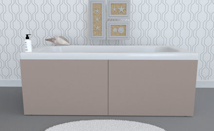 Экран под ванну откидной TR-5-207 сантьяго матовый soft touch