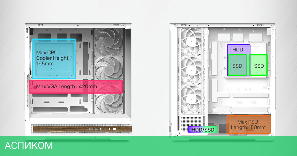 Корпус Zalman P40 Namu White