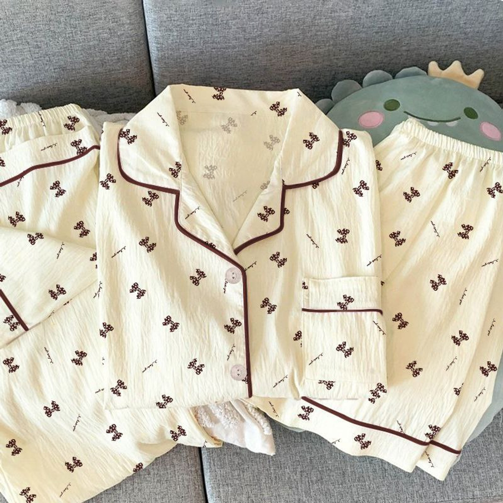 Женский домашний костюм-пижама 3в1