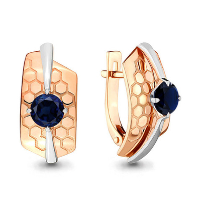 942027к Серьги из Золота с сапфирами