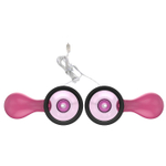 Розовые присоски-вибромассажеры для сосков