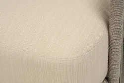 "Альбано" лаунж-зона 5-местная плетеная из роупа (веревки), каркас алюминиевый светло-серый, роуп серый меланж