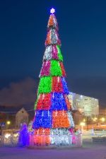 Уличная елка сегментная "Сибирская сосна" (леска) 11 м