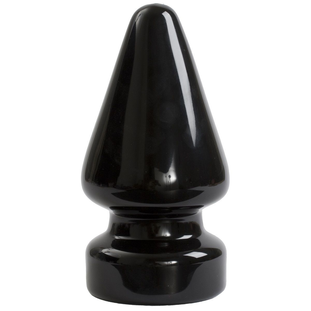 Огромный плуг Titanmen Tools Butt Plug 4.5 Diameter Ass Master - 23,1 см. (Цвет: черный)