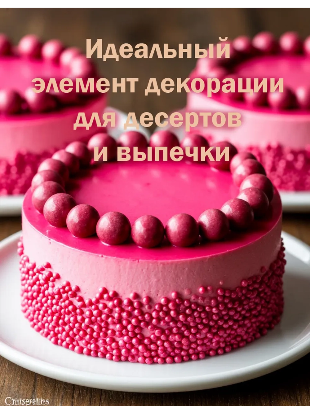 Шоколадные жемчужины 250г рубин Crispearls Ruby