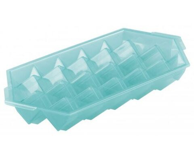 Формочка для льда с крышкой 16 ячеек зеленая Бытпласт