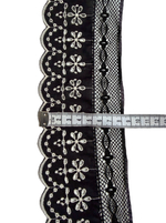 Кружево хлопковое Ришелье с ажурной сетчатой кромкой ш-8см Италия