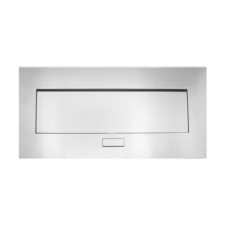 Встраиваемый горизонт.  удлинитель, 2 гнезда, 2*USB, с кабелем, серебро (266х130х68) полуавтомат