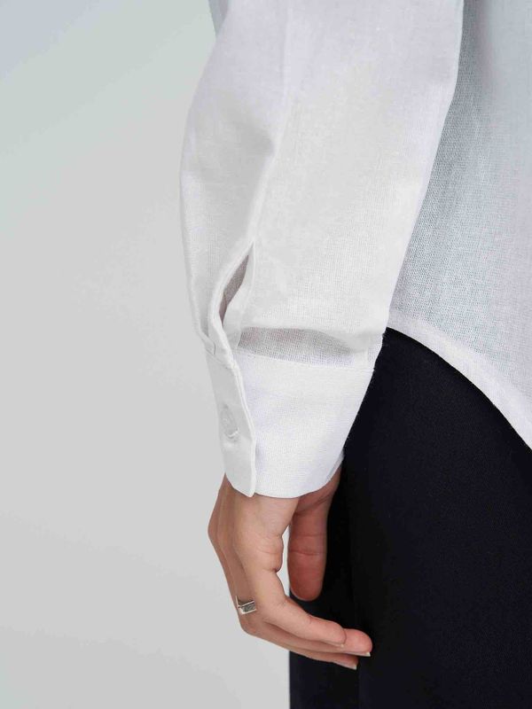 Рубашка Тонкая белая - фото 10