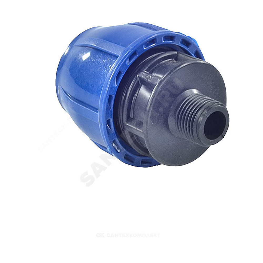 Муфта компрессионная ПЭ Дн 25х1/2" НР Ру16 RTP (РосТурПласт) 11502
