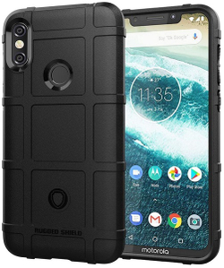 Чехол для Motorola Moto One Power (P30 Note) цвет Black (черный), серия Armor от Caseport