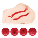 Мастурбатор-полуторс с двойным слоем материала Jenny Onahole Real Vagina (Цвет: телесный)