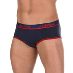 Темно-синие хлопковые трусы-брифы (Размер: M) (Цвет: темно-синий)