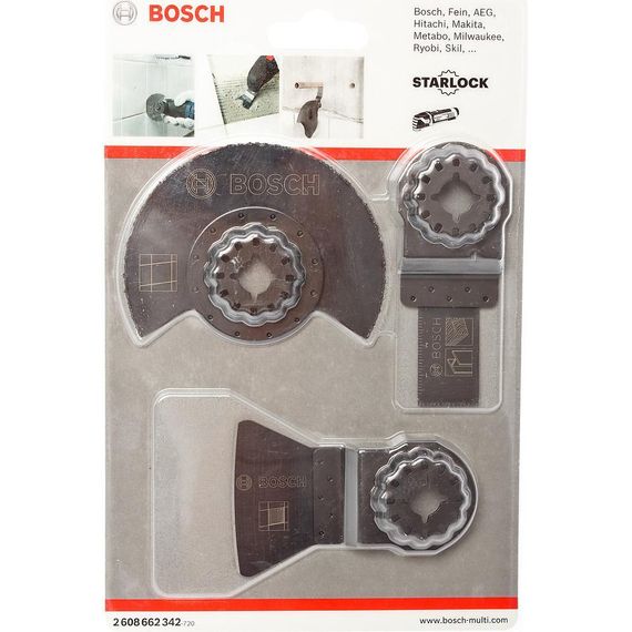 Набор полотен для МФИ Bosch Starlock по плитке 3шт (342)