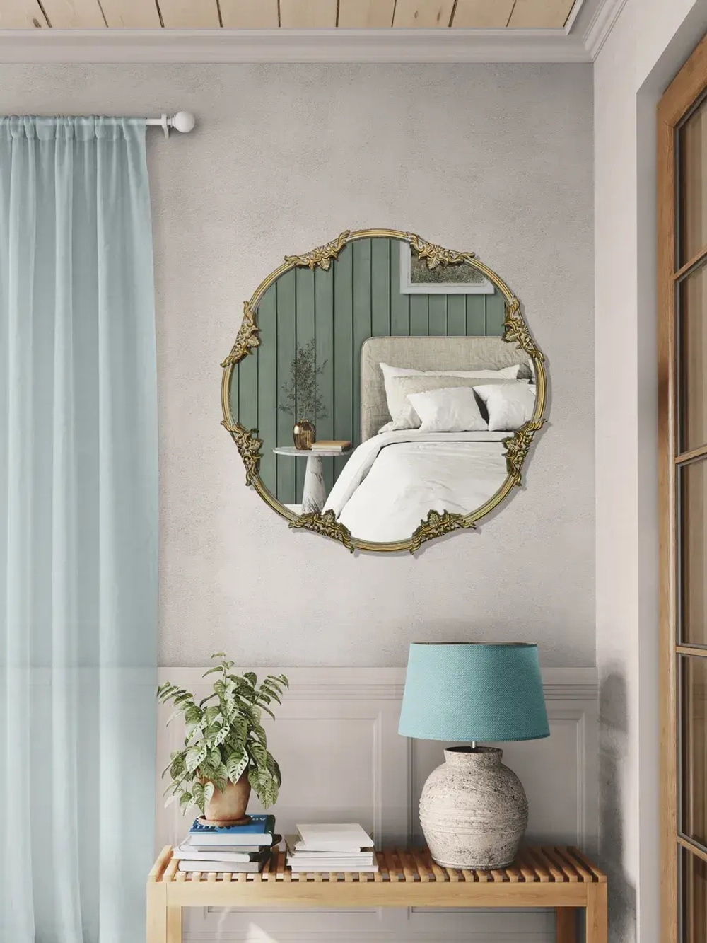 Зеркало настенное большое 74 см