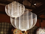 Pendant design lamp  Meshmatics by Moooi D80 (Silver)