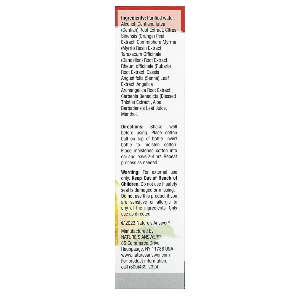 Nature's Answer, Bio-Ear, 15 мл (0,5 унции)