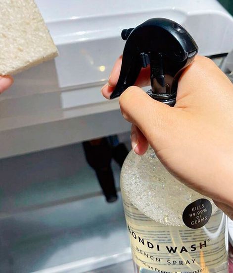 Тасманский перец и лаванда, универсальный очищающий спрей  с антибактериальным эффектом, Bondi wash