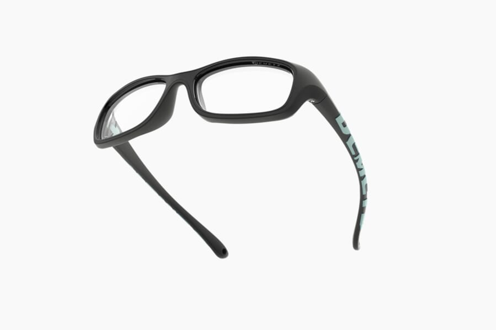 Спортивные очки с диоптриями Demetz Softness R / Black / Light Mint Colorless Cat.0