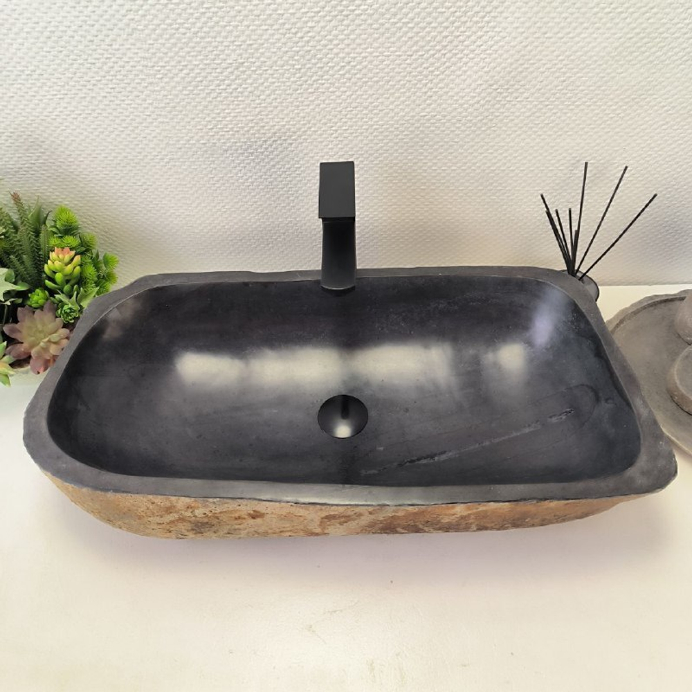 Раковина из речного камня RS-63605 (71*35*16) 0124