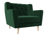 Кресло Брайтон Люкс, Зеленый, Велюр, 108892