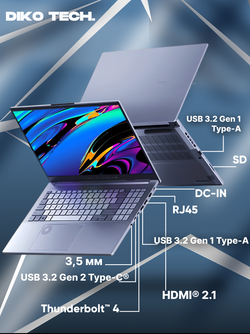 Ноутбук Asus Vivobook Pro 15 / Ultra 9 / 2024 / OLED / 16 / 1Tb / RTX4060 / LIGHT GREY
