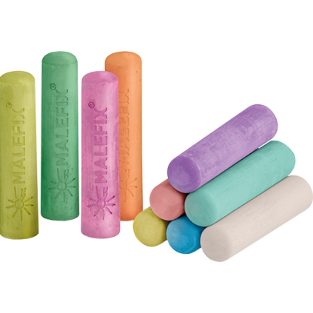 MALEFIX - Мел для рисования на асфальте 50 шт. (10 цветов) 20004