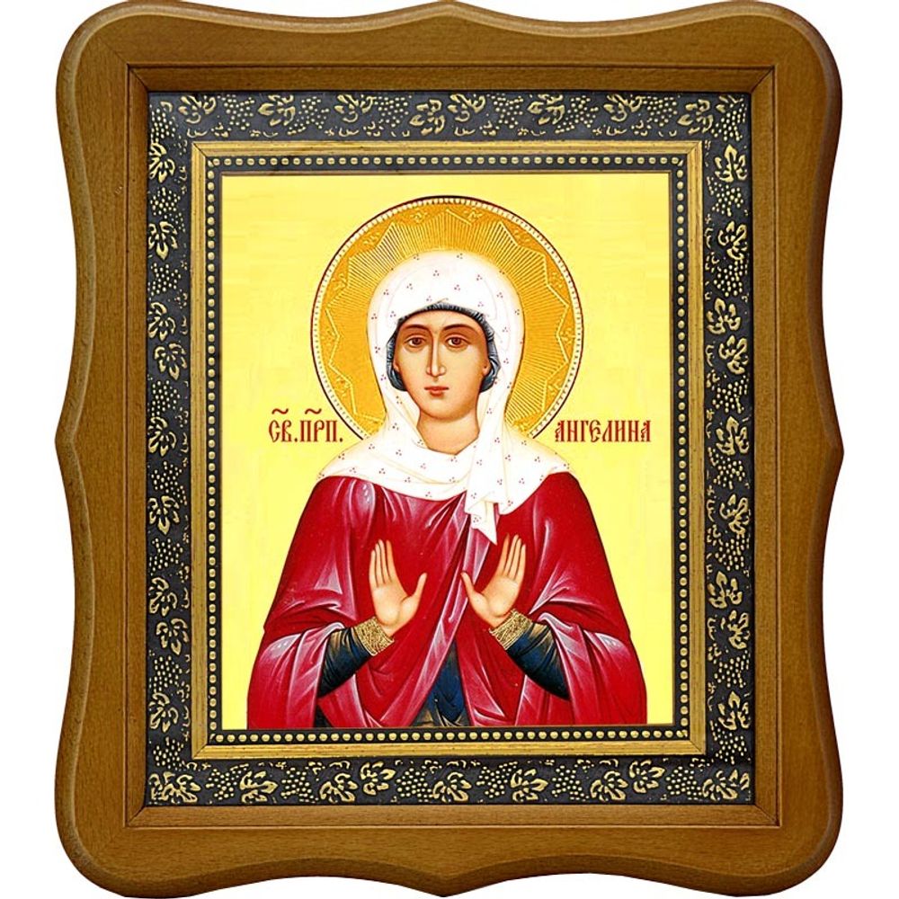 Ангелина Сербская  Святая преподобная. Икона на холсте.